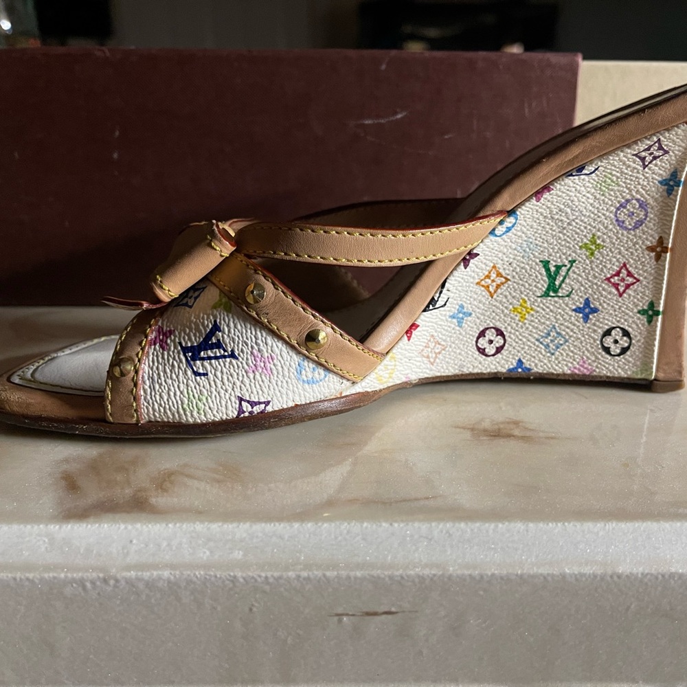 Louie Vuitton wedge shoes